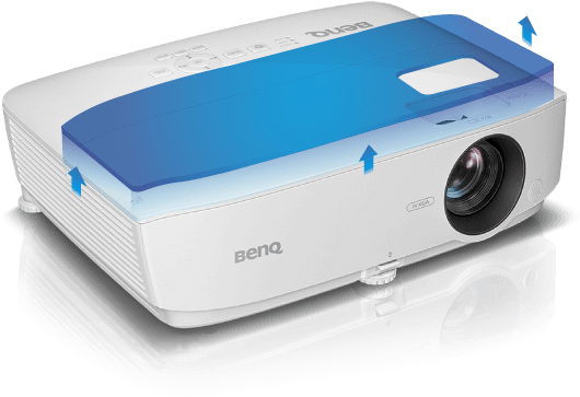 The Quick-access Lamp Door Significantly Reduces Downtime - Benq Mw533 Wxga (1280 X 800) Dlp Projector - 3300 Ansi (600x450), Png Download