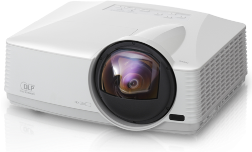 Using A Large Diameter Lens And Optimal Optical Engine - Uses Of Projector In Education (500x320), Png Download