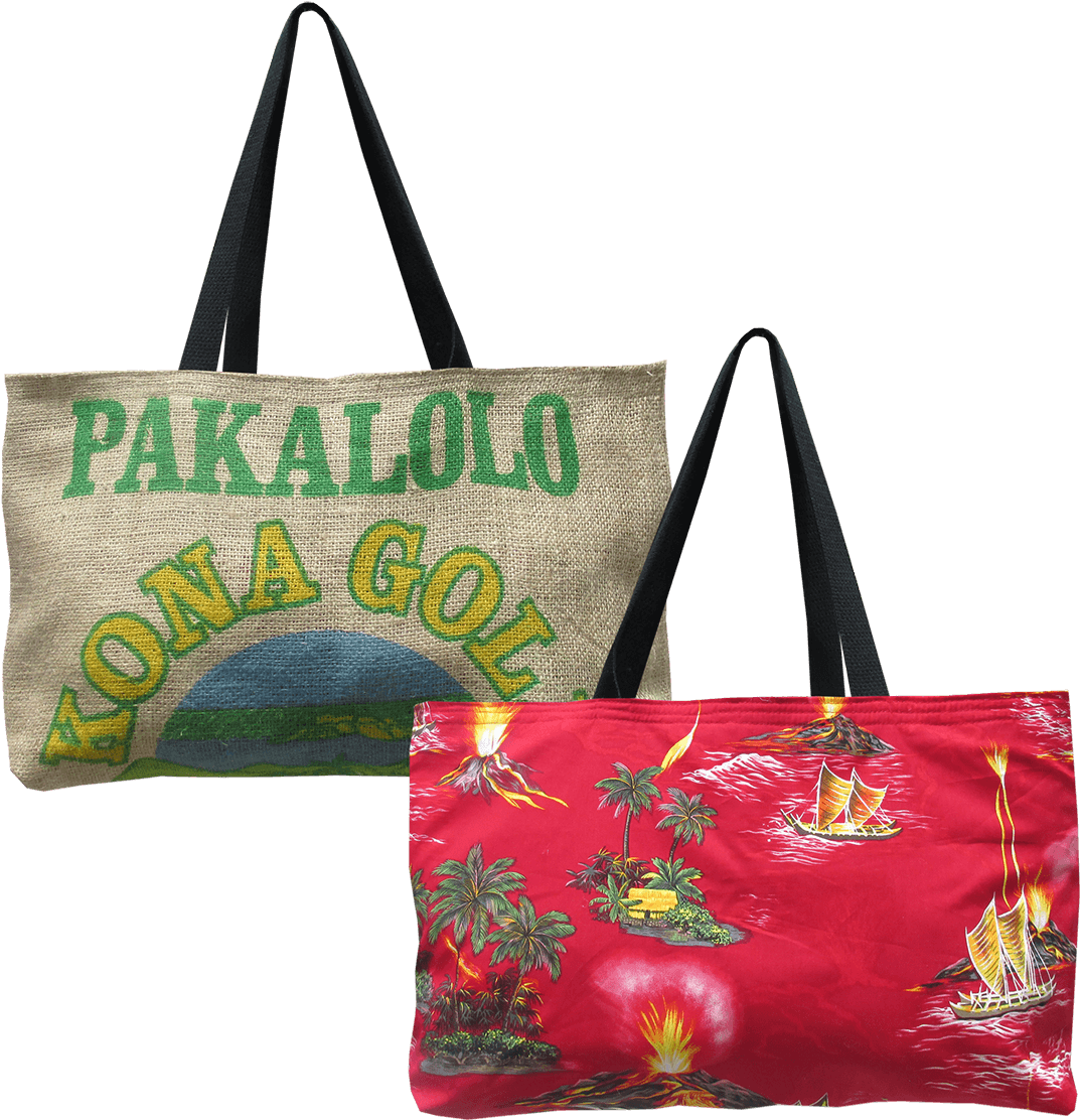 Kona Gold Burlap Tote - Handbag (1200x1200), Png Download