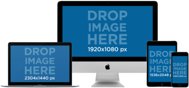 Ipad Air Transparent Background Download - Imac Macbook Ipad Iphone (406x305), Png Download