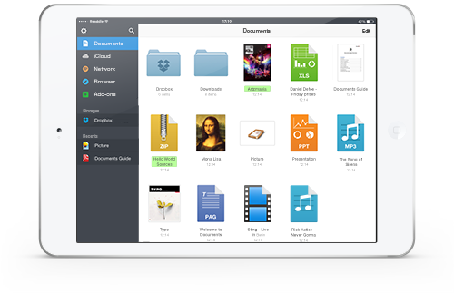 Readdle Updates Documents With Background Music, E - Documents Readdle (500x323), Png Download