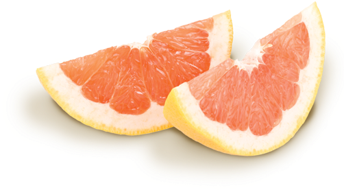 Grapefruit Segments And Slices - Citrus ×paradisi (501x503), Png Download