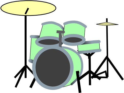 Clip Black And White Library At Getdrawings Com Free - Drums Clip Art (600x384), Png Download