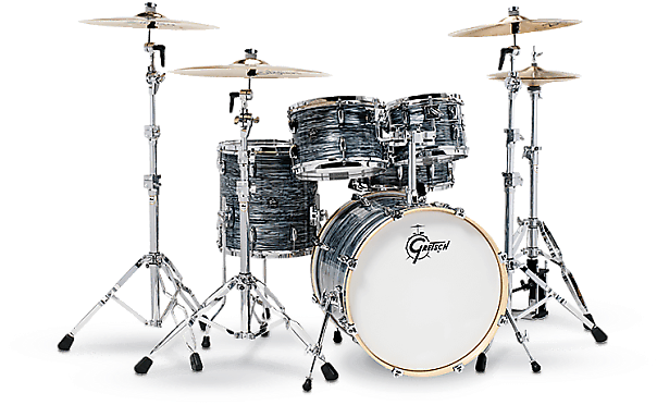 Gretsch Renown 5 Piece Drum Set Silver Oyster Pearl - Gretsch New Renown Maple 20 Piano Blacj (620x468), Png Download