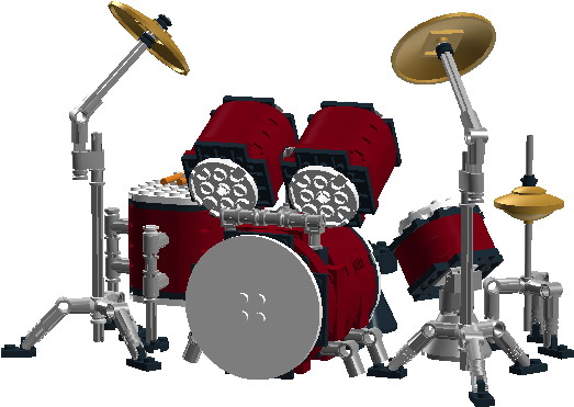 Lego Drum Set - Drums (1126x577), Png Download