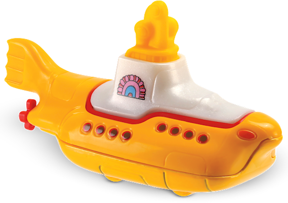 The Beatles Yellow Submarine Dtx33 - Hot Wheel Yellow Submarine (569x401), Png Download