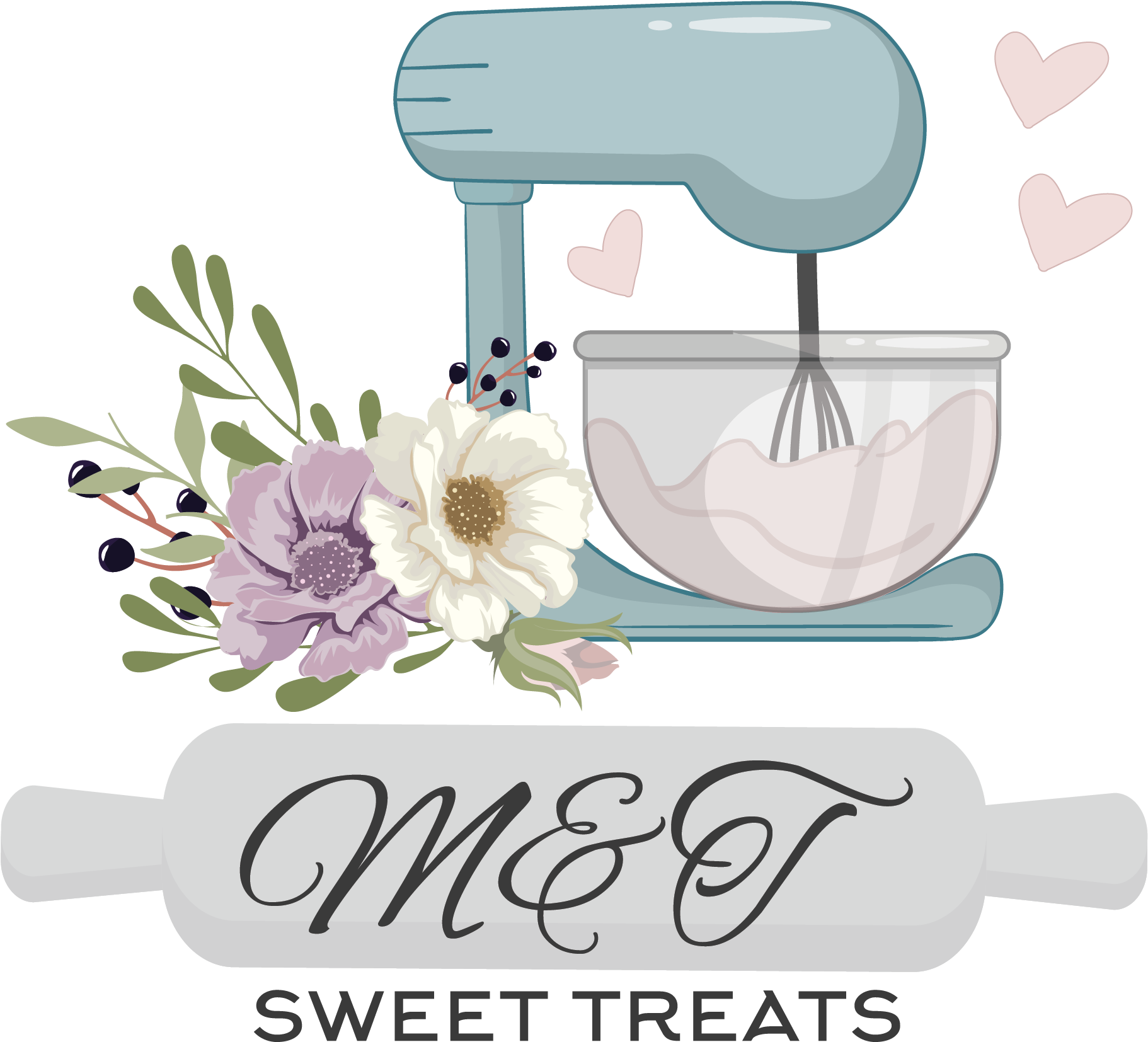 "sweet" New Logo Design - Floral Design (3458x2250), Png Download