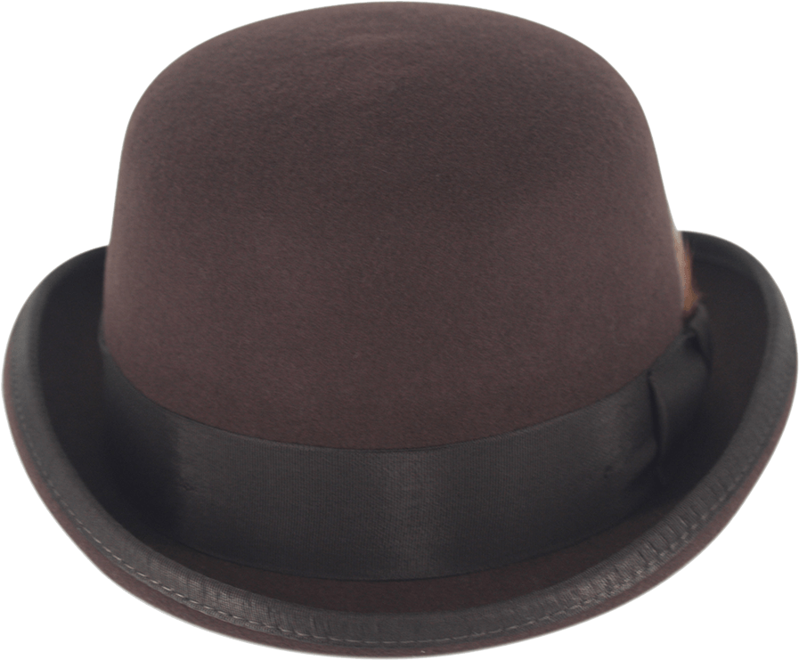 Brown Wool Bowler Hat By Gamble U0026 Gunn - Fedora (1000x1000), Png Download