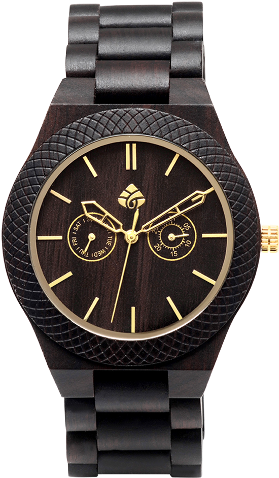 Leafwood, Juglan Nut Gold, Sandalwood Mens Wood Wrist - Les Montre Pour Homme (1024x1024), Png Download