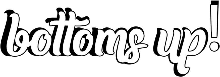 Bottoms Up Logo5 (1000x399), Png Download