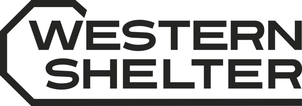 Western Shelters-black - Western Shelter Systems (1000x352), Png Download
