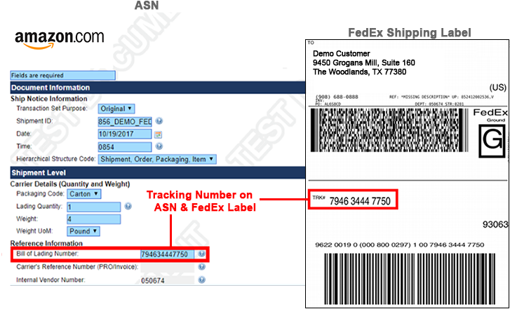 Sample Fedex Edi Integration Advance Shipment Notice - Amazon Video (800x450), Png Download