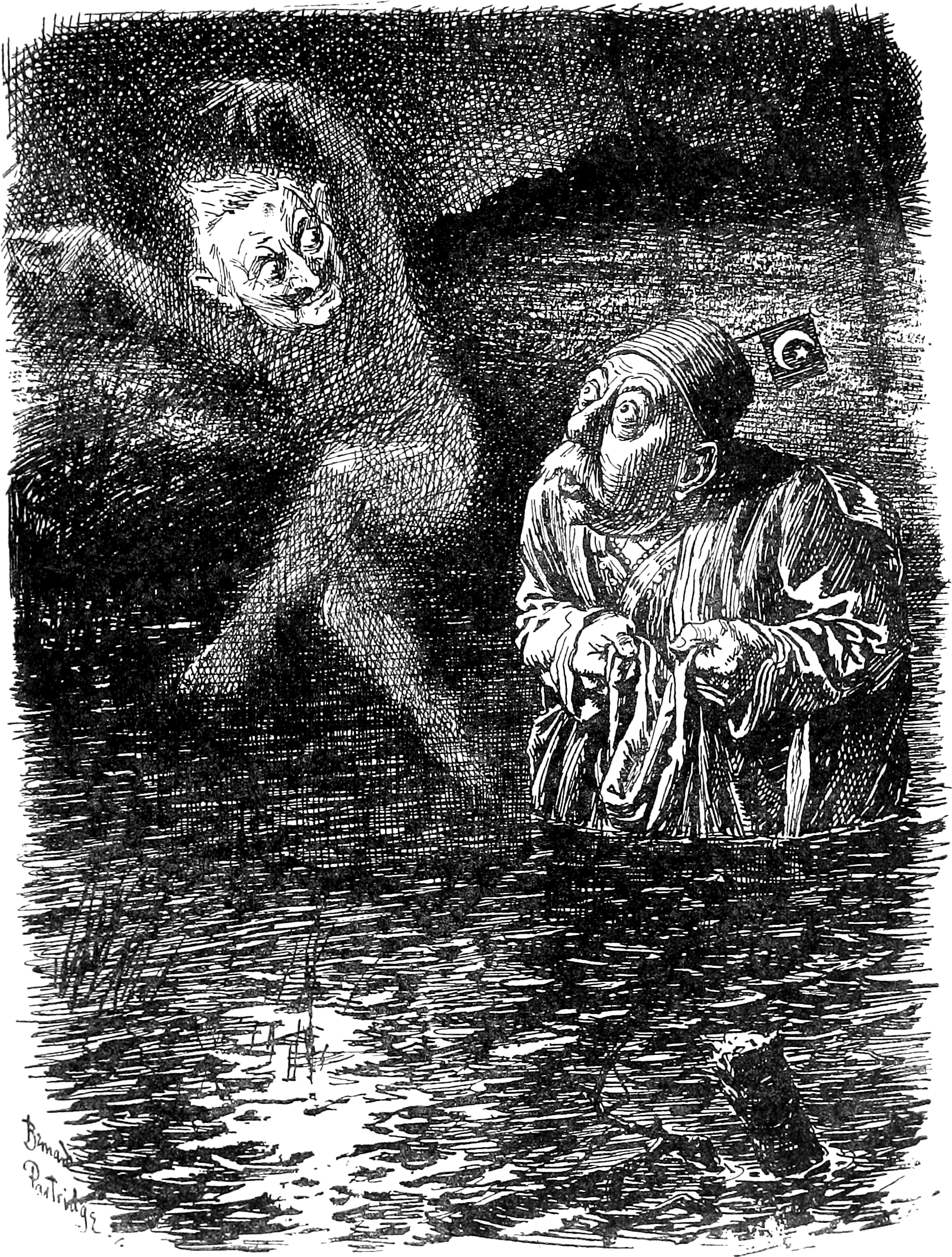 Punch's History Of The Great War P55 - Bernard Partridge Free Right (1731x2301), Png Download