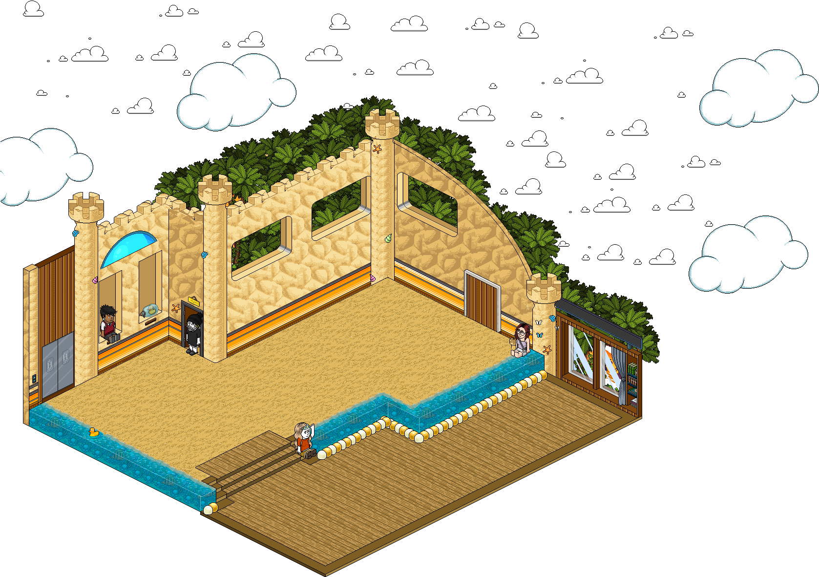 Recepção Praia Habbo (1757x1391), Png Download