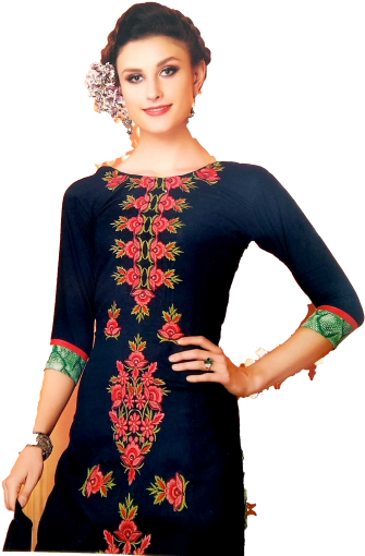 Jgvid 2031 Style Express Mystic Beauty Of Petals Salwar - Girl (600x516), Png Download