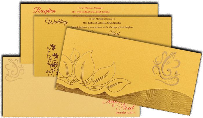 Hindu Wedding Cards - Envelope (700x700), Png Download