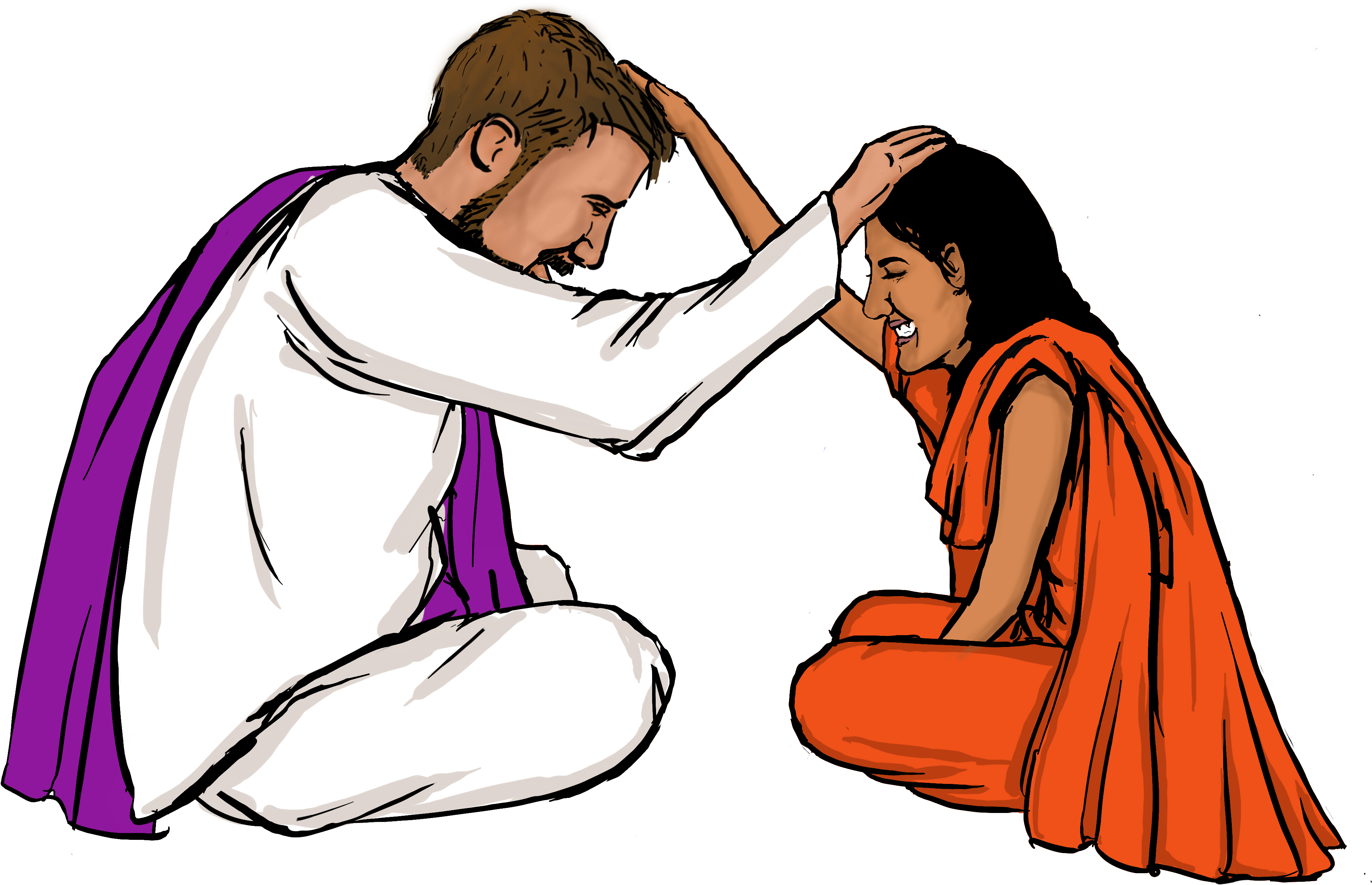 Another Illustration Of My Clients For Their Wedding - Illustration (4800x4800), Png Download