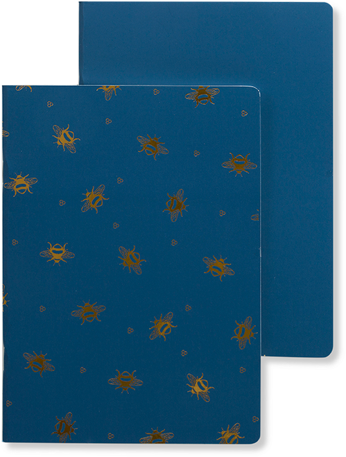 Woodland Trust A5 Note Books Set Of 2 Bee Happy - Bee (800x800), Png Download