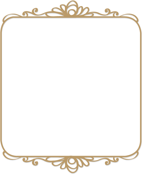 Signature Sweets - Elegant Frame Brown Png (536x600), Png Download