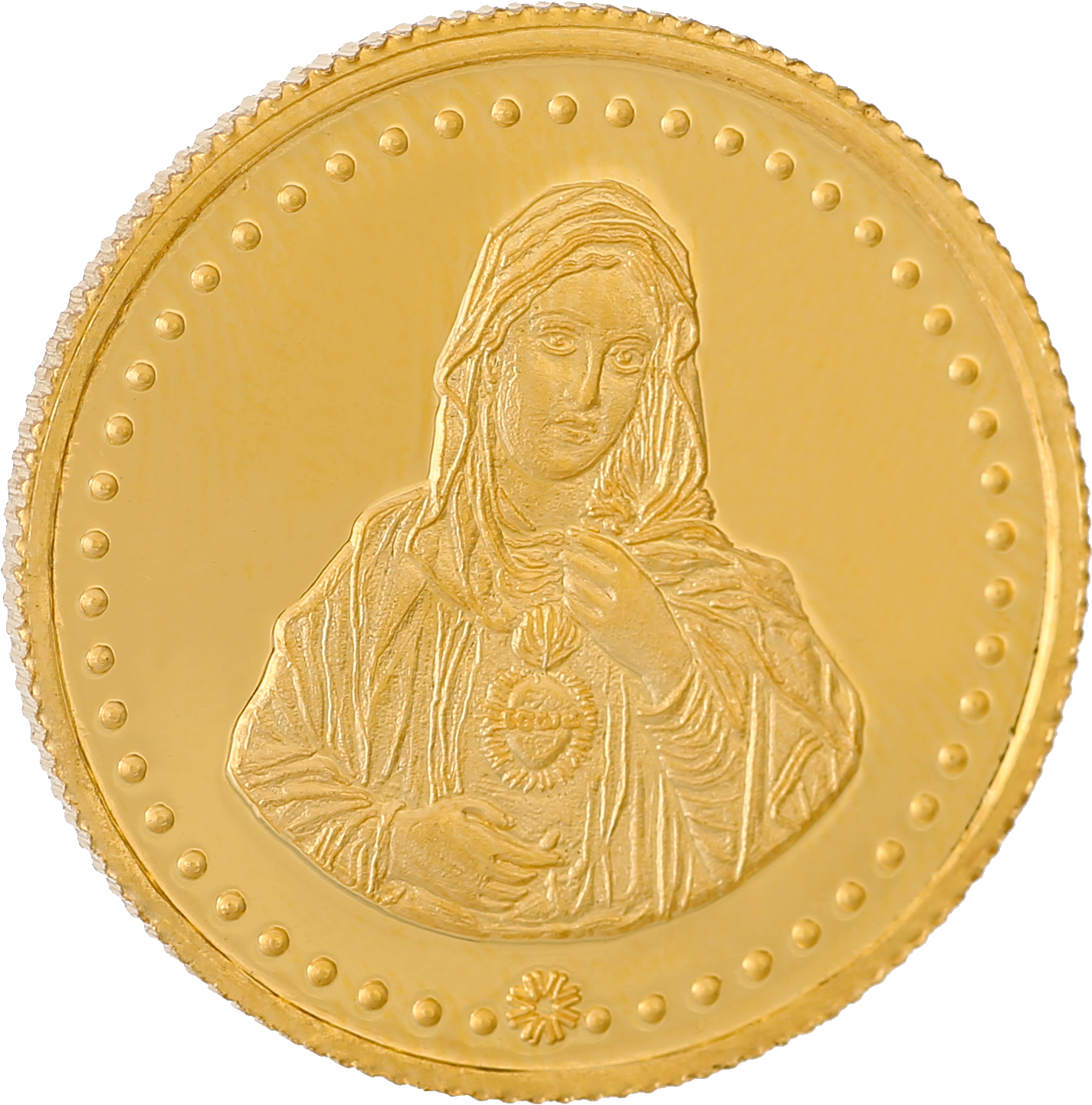 Mother Mary Gold Coin - Coin (1500x1500), Png Download