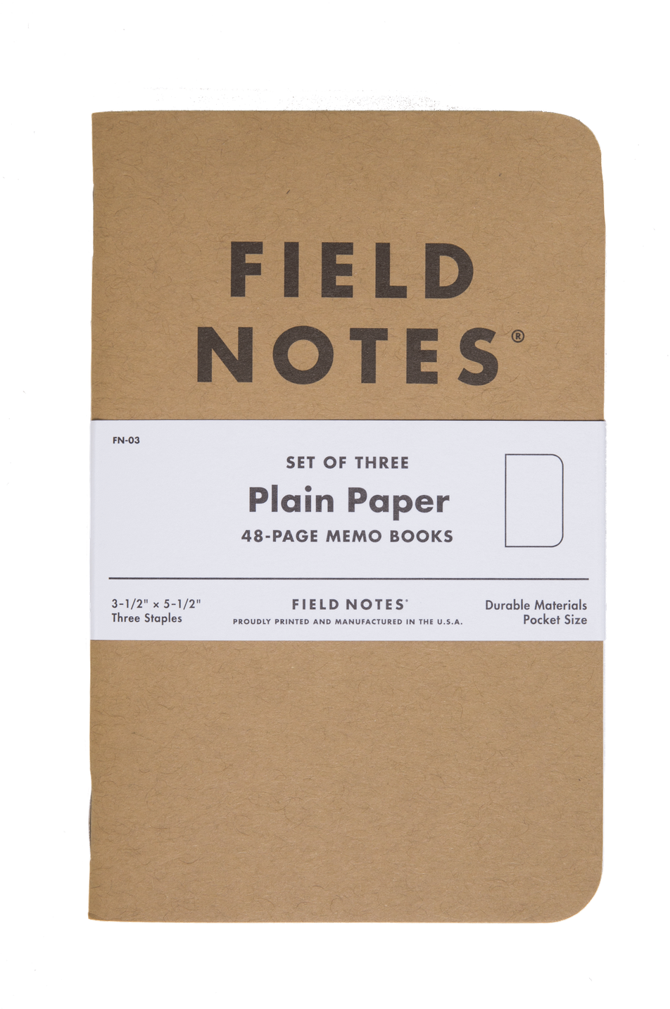 Get The 3 Pack Notebooks Plain In Natural Online - Field Notes (960x1440), Png Download