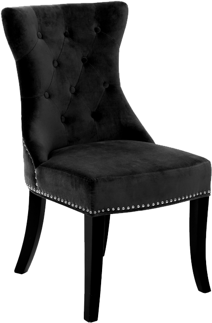 Regent Park Dining Chair - Бархатный Стул (800x800), Png Download