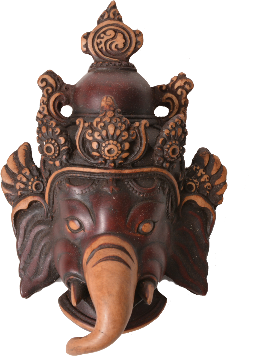Resin Ganesh Mask - Indian Elephant (1280x1280), Png Download