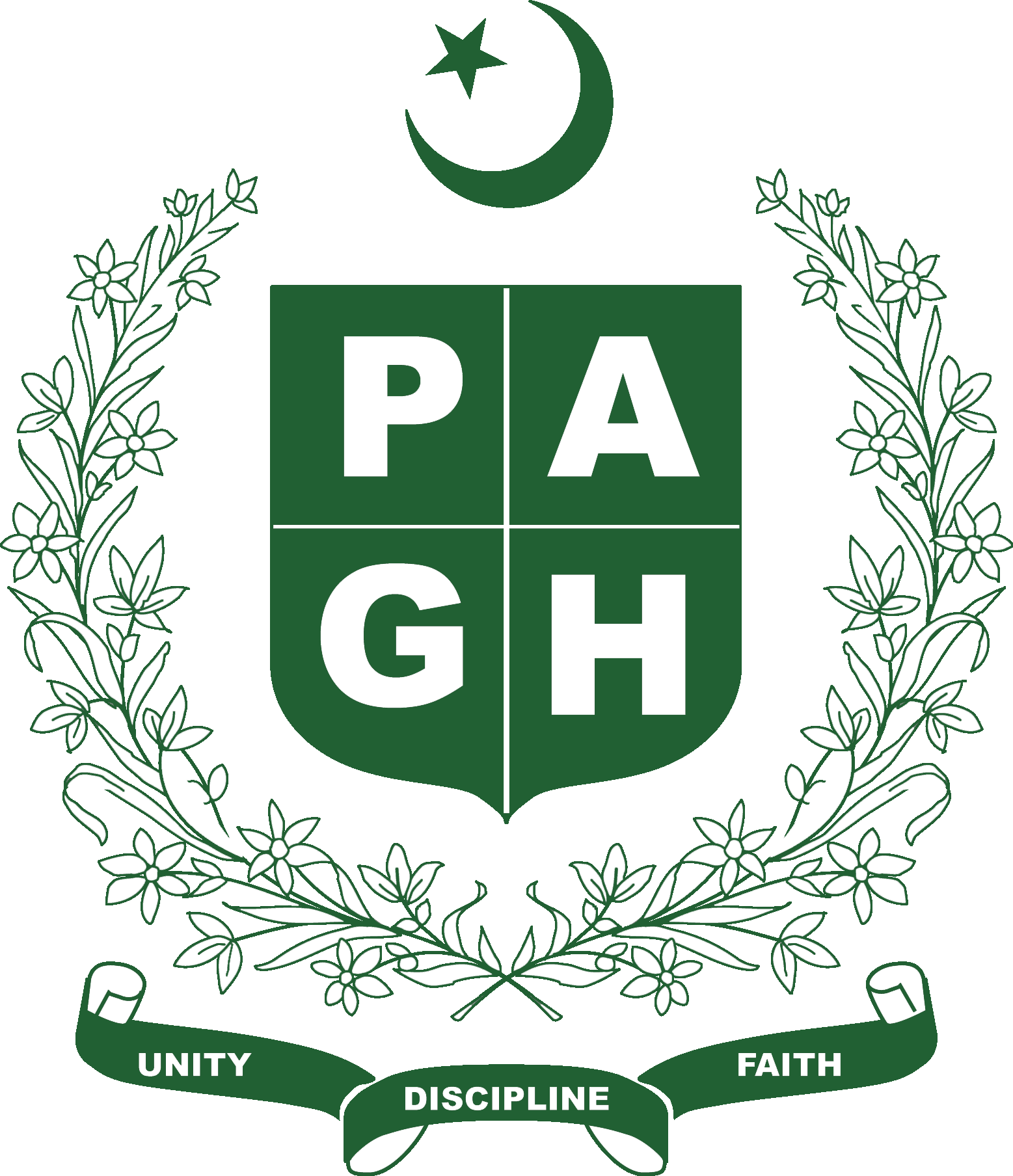 Pagh Logo Blk-wht - Government Of Pakistan (1557x1808), Png Download
