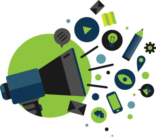 Graphic Design Companies Dubai - Inbound Marketing Clipart (597x523), Png Download