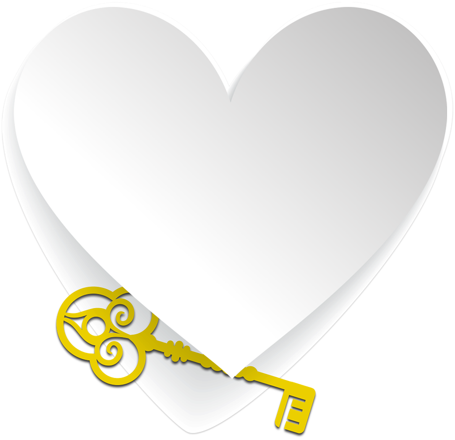 Wedding, Heart, Key, Love, Symbol, Romance - Heart (1065x1280), Png Download