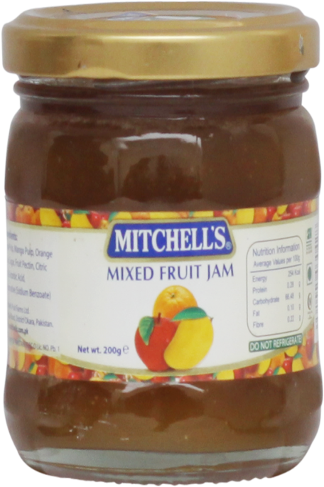 Mitchell's Jam Mixed Fruit 200g Mitchell's Jam Mixed - Chocolate Spread (550x684), Png Download