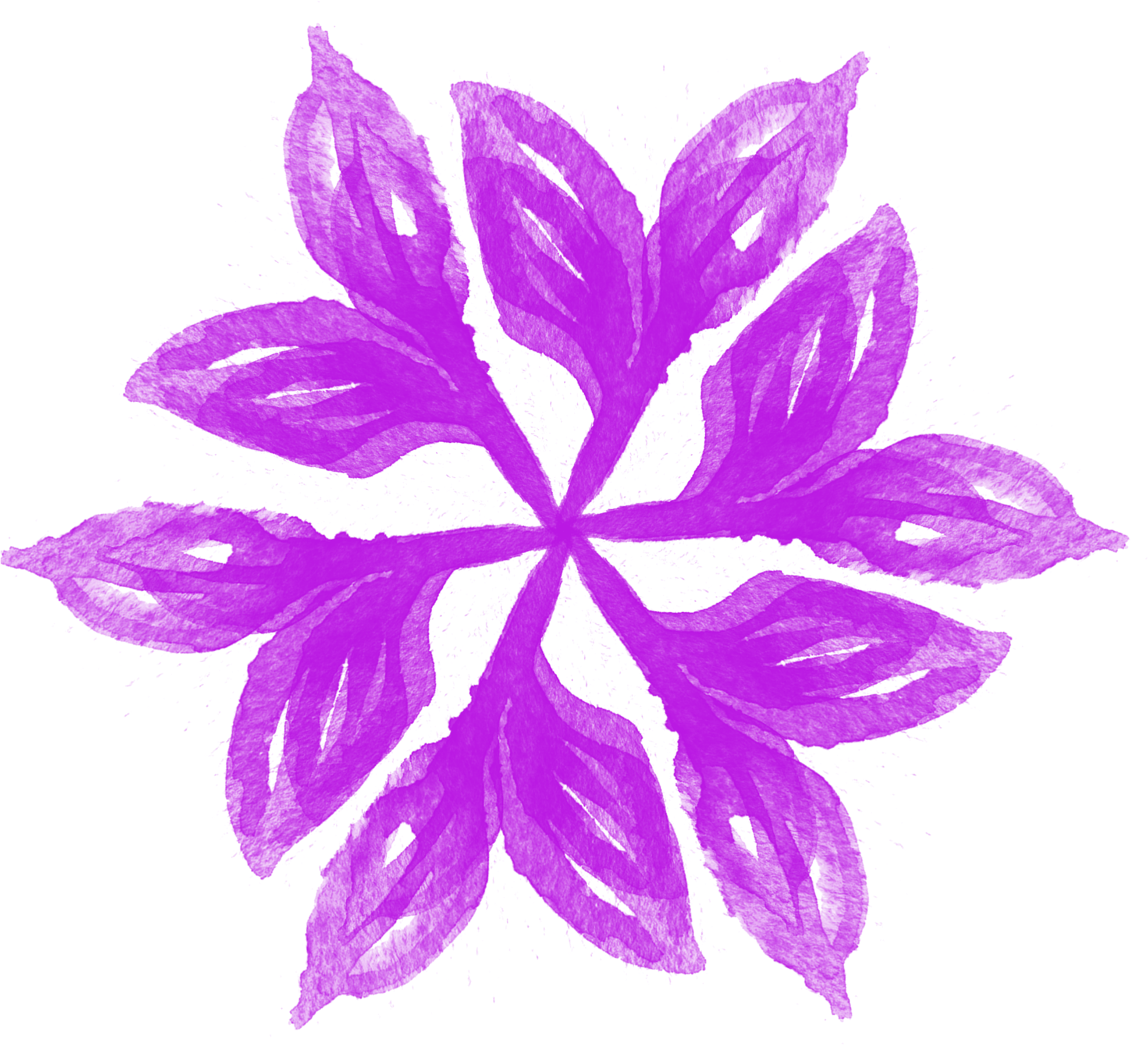 Simple Creative Stylish Watercolor Flower Png And Psd - Illustration (2000x2000), Png Download