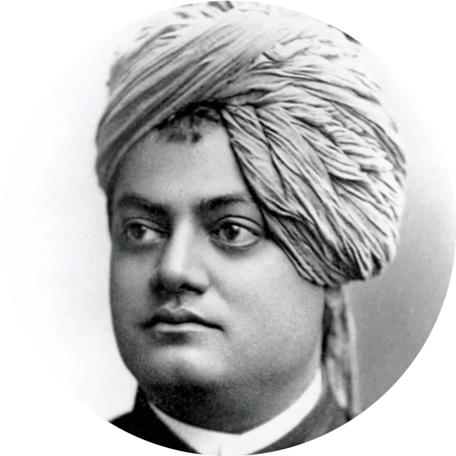 Swamiji Circle - Swami Vivekananda Images In Black And White (665x662), Png Download