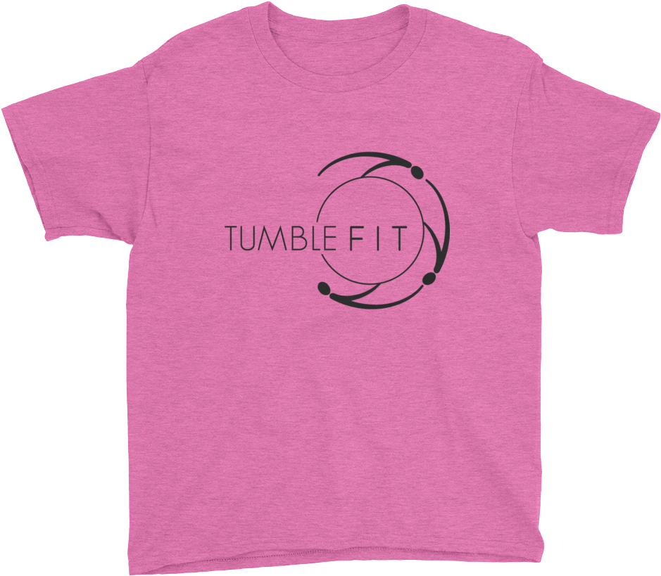 Tumble Fit Mockup Front Flat Heather Hot Pink (1000x1000), Png Download