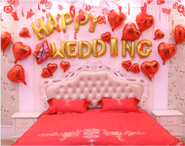 Wedding Room Layout Balloon Set Wedding Wedding Supplies - Bed Frame (800x800), Png Download