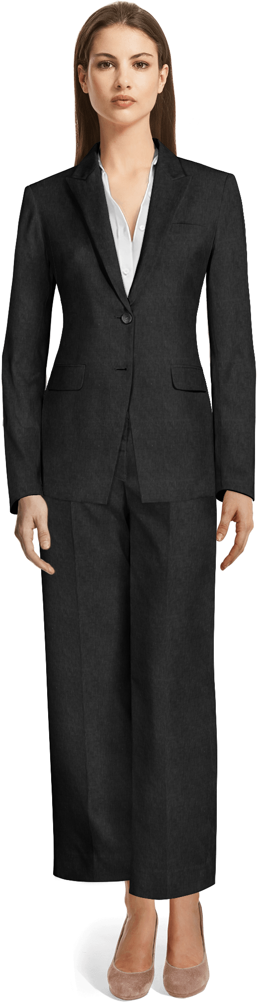 Women Interview Attire Suit (655x2100), Png Download