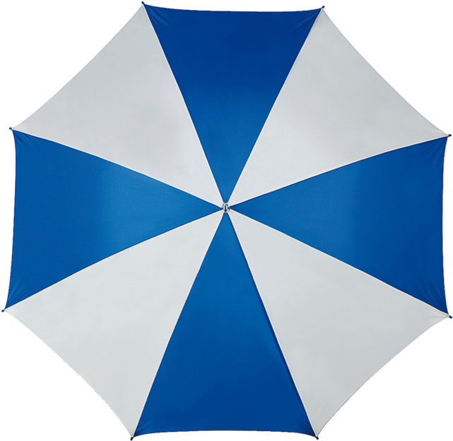 Umbrella, Golf, Blue/white - Umbrella From Top (640x640), Png Download