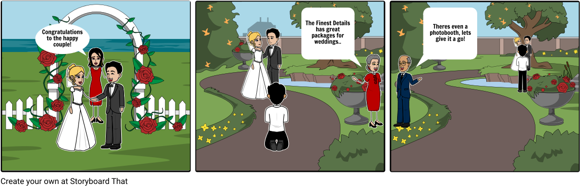 Destination Wedding - Garden Storyboard (1164x385), Png Download