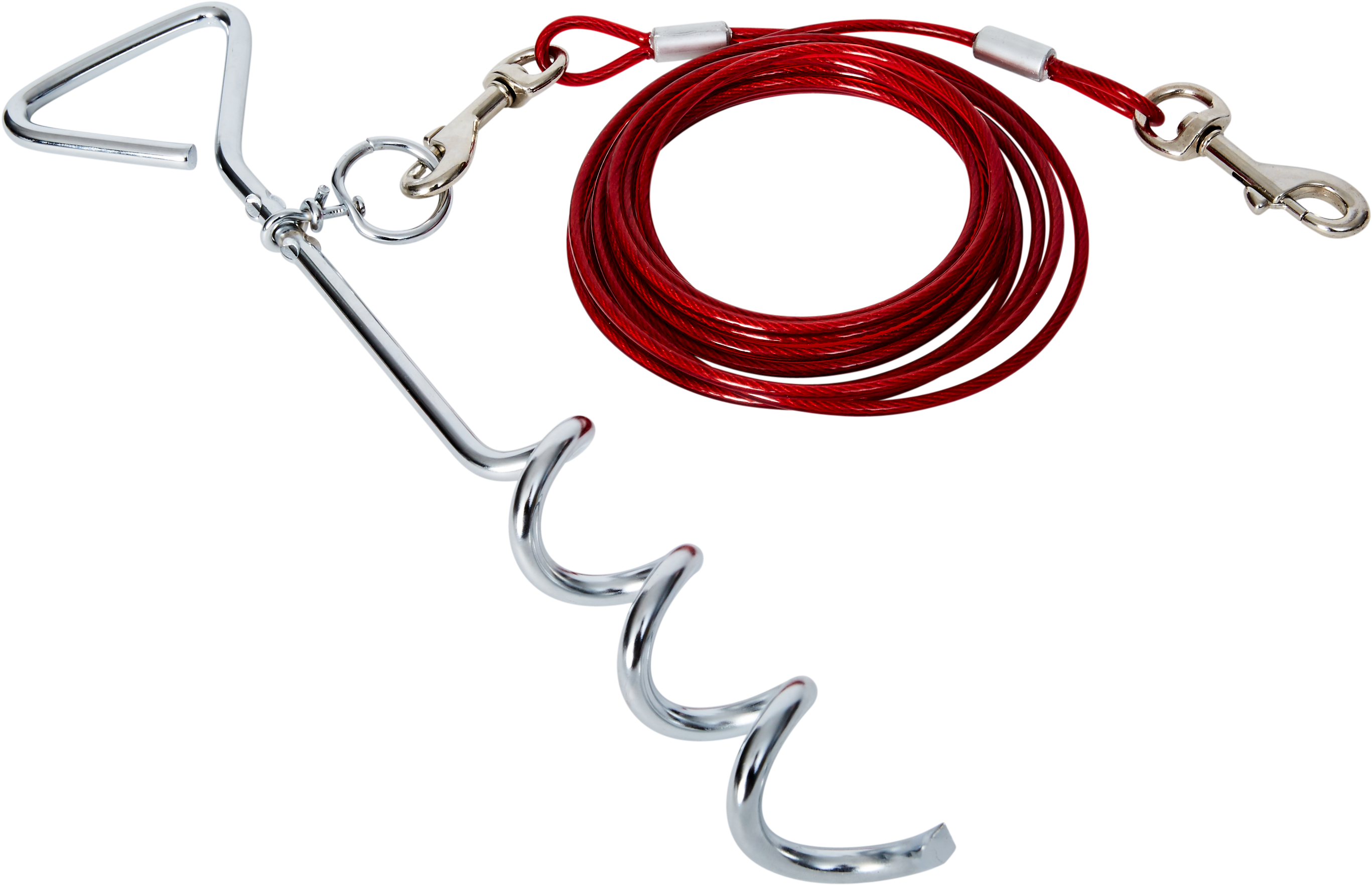 Bud'z Dog Metal Stake And 15′ Calbe - Chain (3600x2400), Png Download