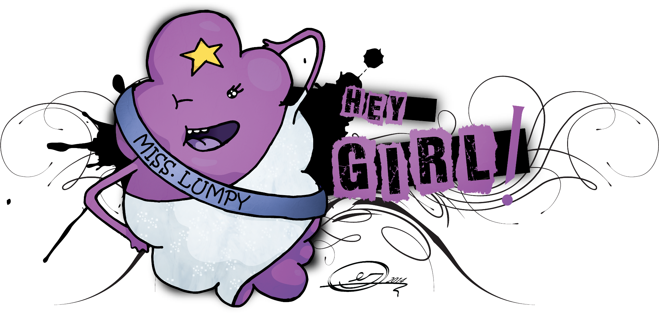 Oh My Glob You Guys, I Did A Thing And It Is Totally - Cartoon (2234x1108), Png Download