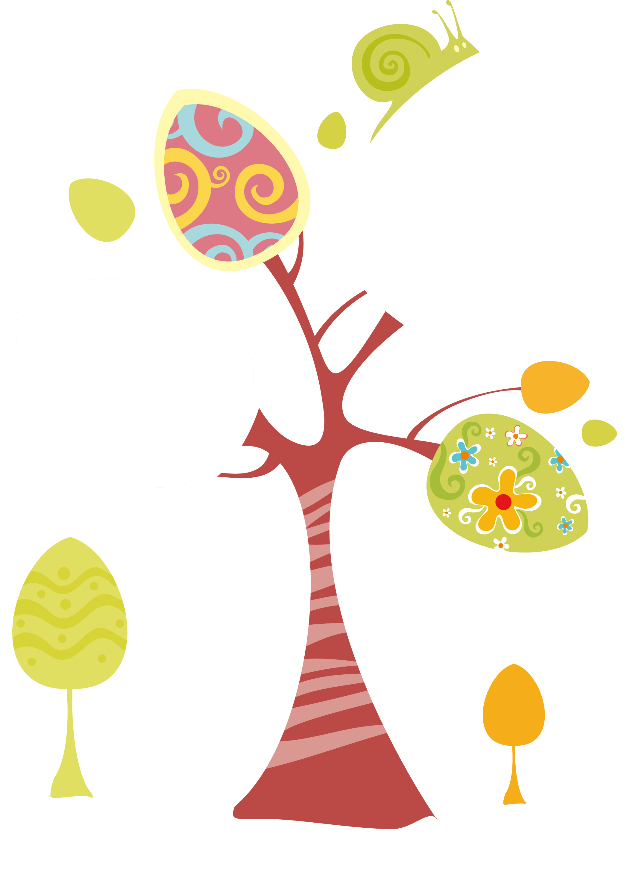 Easter Cartoon Child Painting Record Material - Easter Frames (2105x2972), Png Download