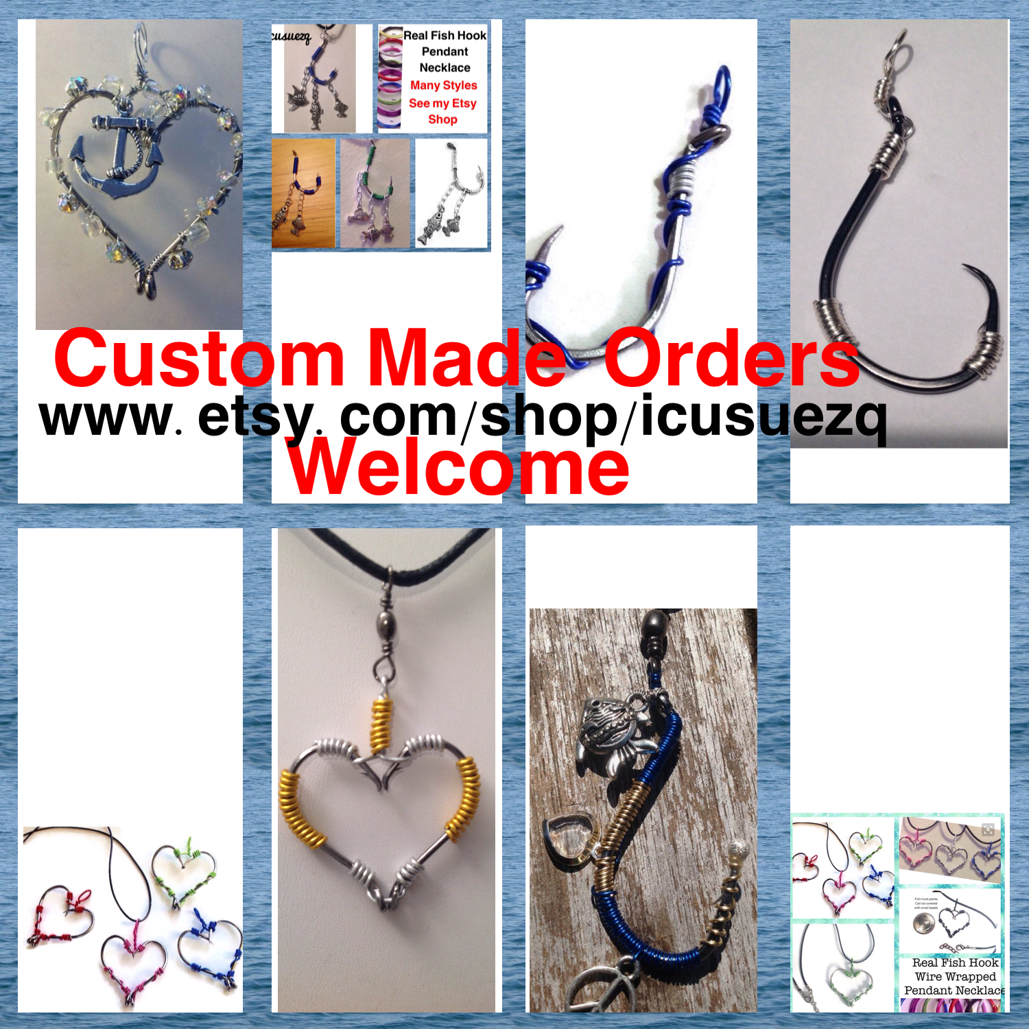 Handmade Real Fish Hook Jewelry Made With Real Fish (1500x1500), Png Download