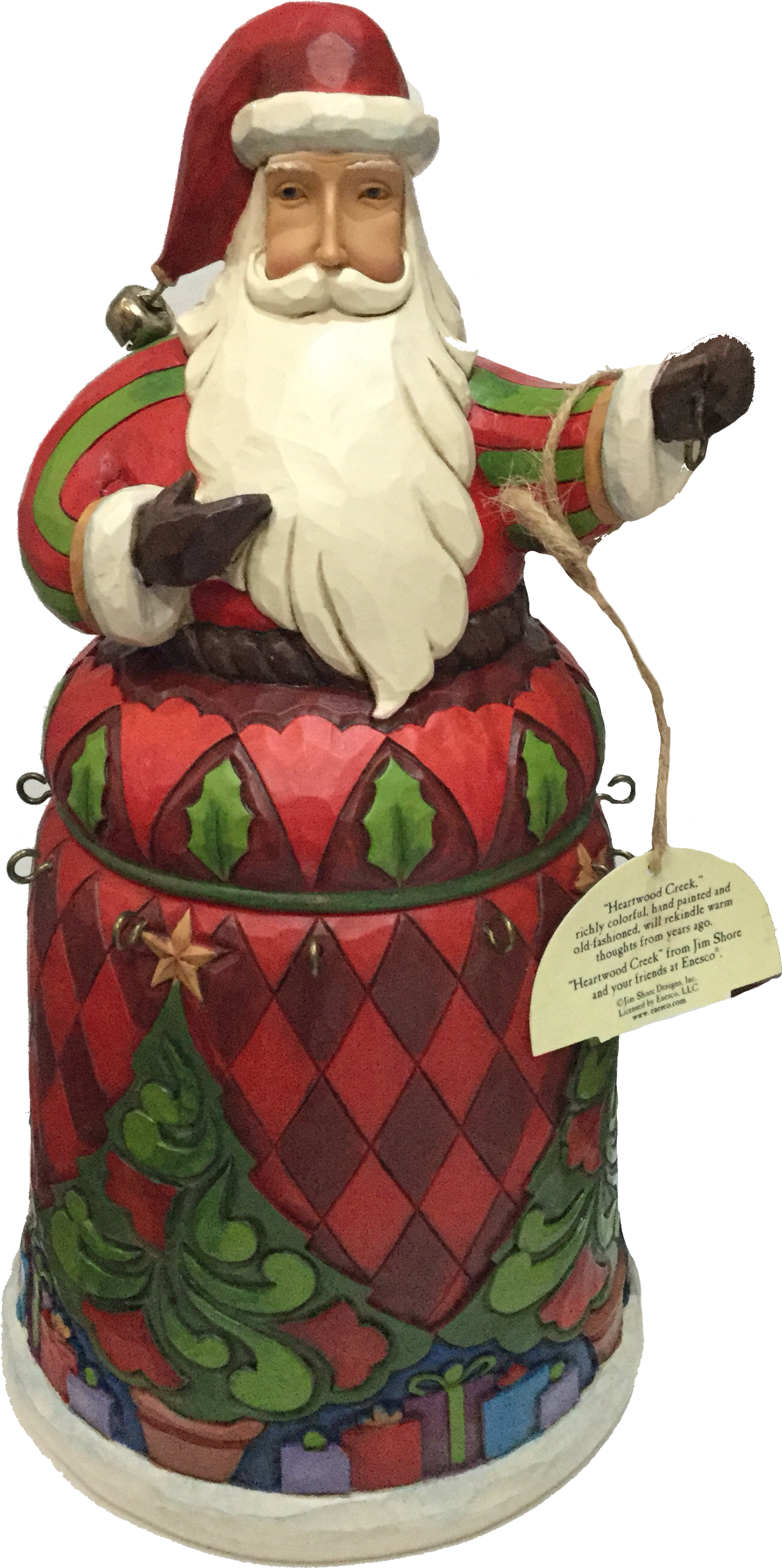 Twelve Days Of Christmas Santa - Figurine (1311x2522), Png Download