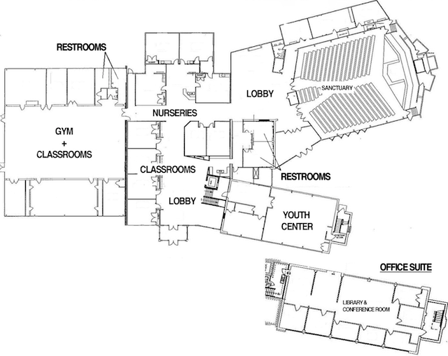 Ourbulding1 - Plan (640x509), Png Download