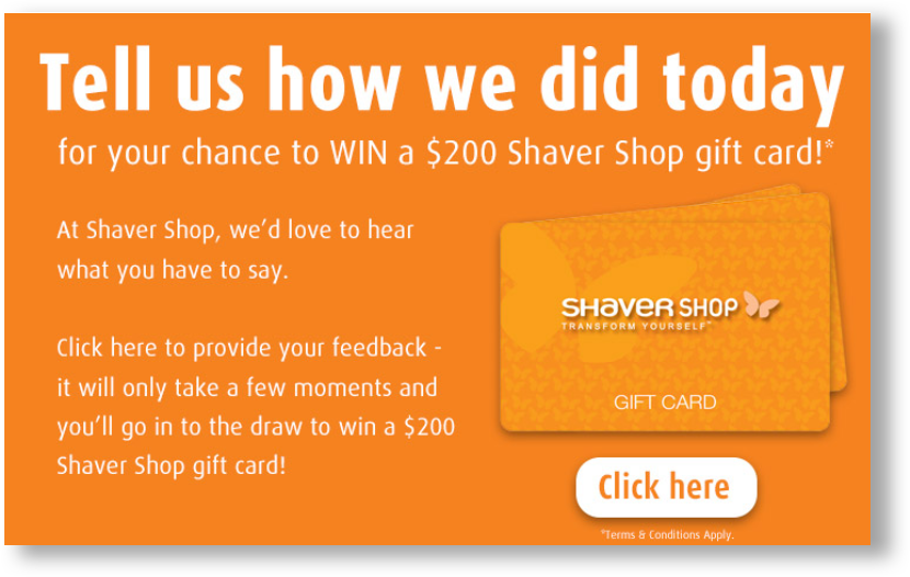 Feedback Offers - Shaver Shop (830x526), Png Download