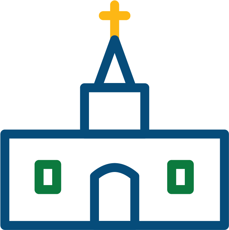 Church Icon (1000x1000), Png Download