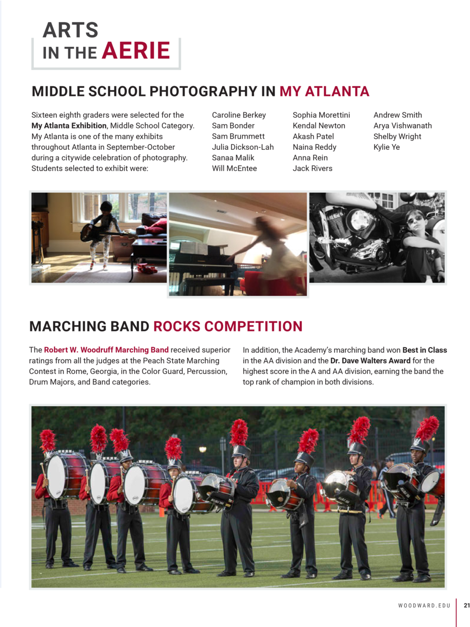 Arts In The Aerie Middle School Photography In My Atlanta - Marching Band (960x1242), Png Download
