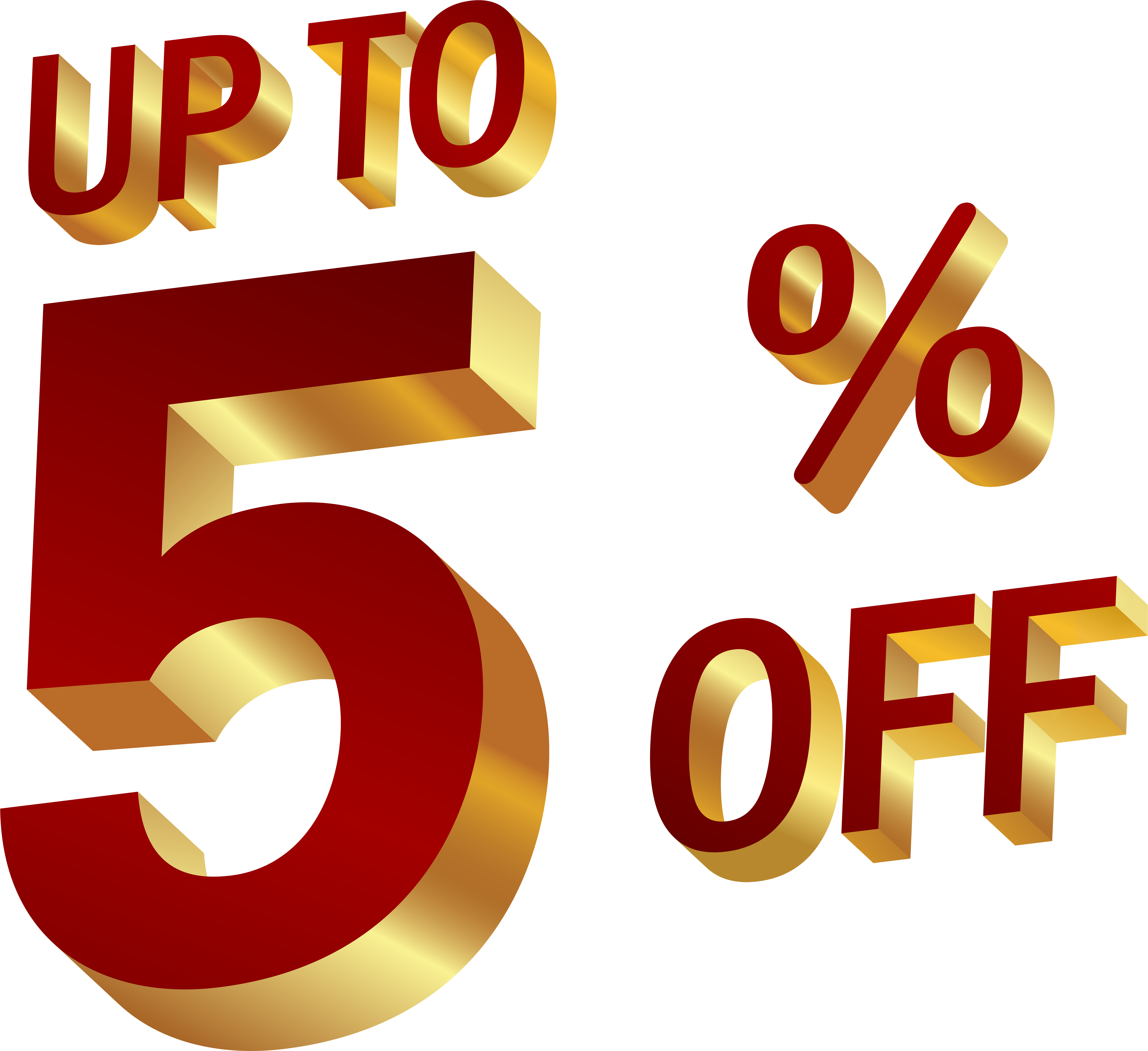 5 Percent Discount Clip Art Image - Graphic Design (6000x5387), Png Download