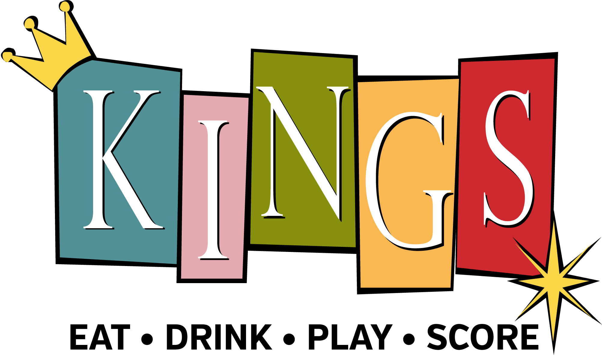 Kings Bowling Alley In - Kings Dining And Entertainment Logo (2004x1187), Png Download