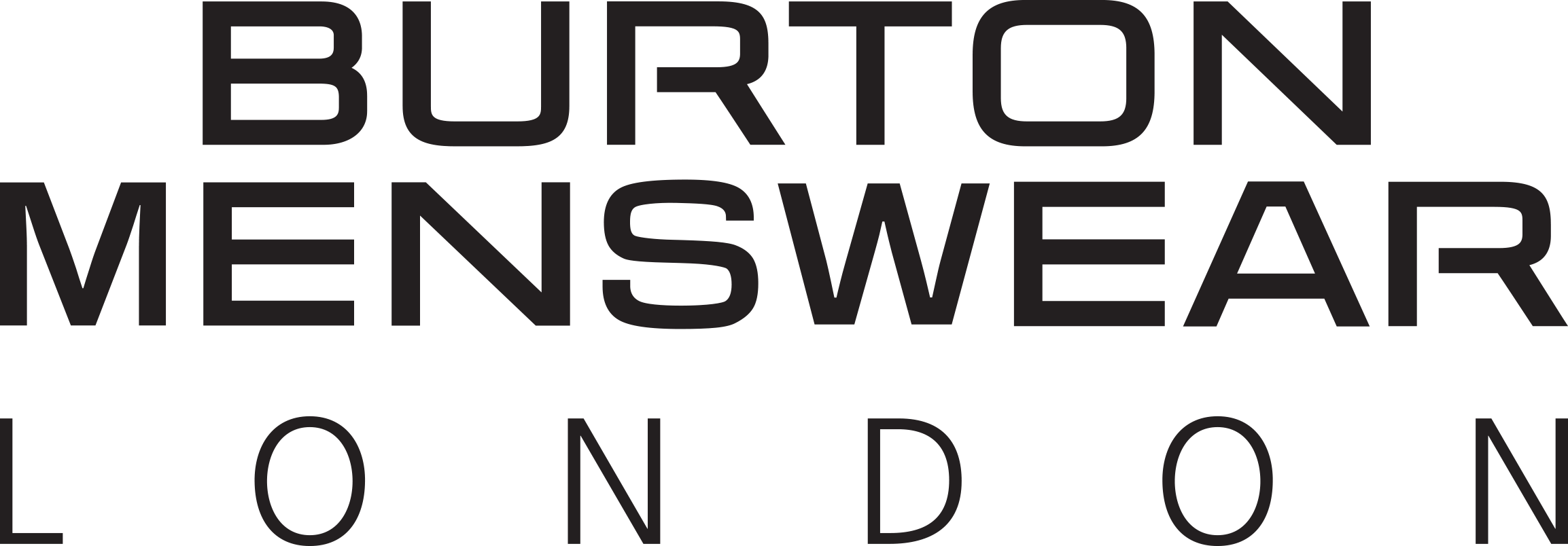 Burton Menswear Logo Png (2307x804), Png Download